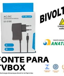 Fonte Para Tvbox 5 Volts 2 Amperes MXQ
