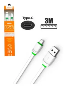 CABO CARREGADOR USB TIPO C 3 METROS