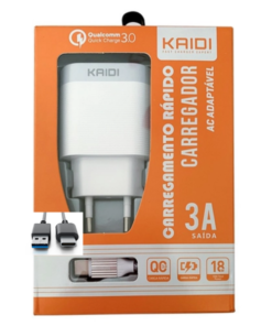 CARREGADOR TURBO 18W KD-550C