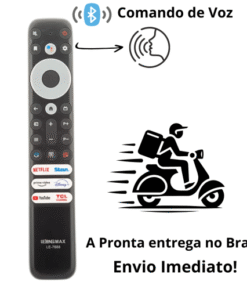 Controle Remoto Smart TVs TCL, SEMP e Toshiba, com Comando de Voz